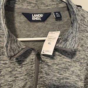 Land’s End Men’s Sweater Fleece quarter zip pullover. NWT